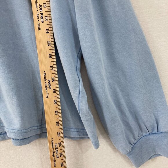 New Wonderly Blue Haze Hoodie Long Sleeve Sweatshirt XL Relaxed Athleisure - Picture 6 of 10
